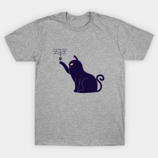 Black cat and spider T-Shirt